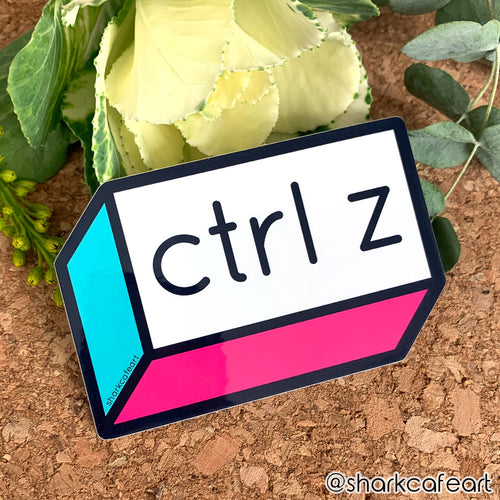 Ctrl Z MATTE VINYL Sticker