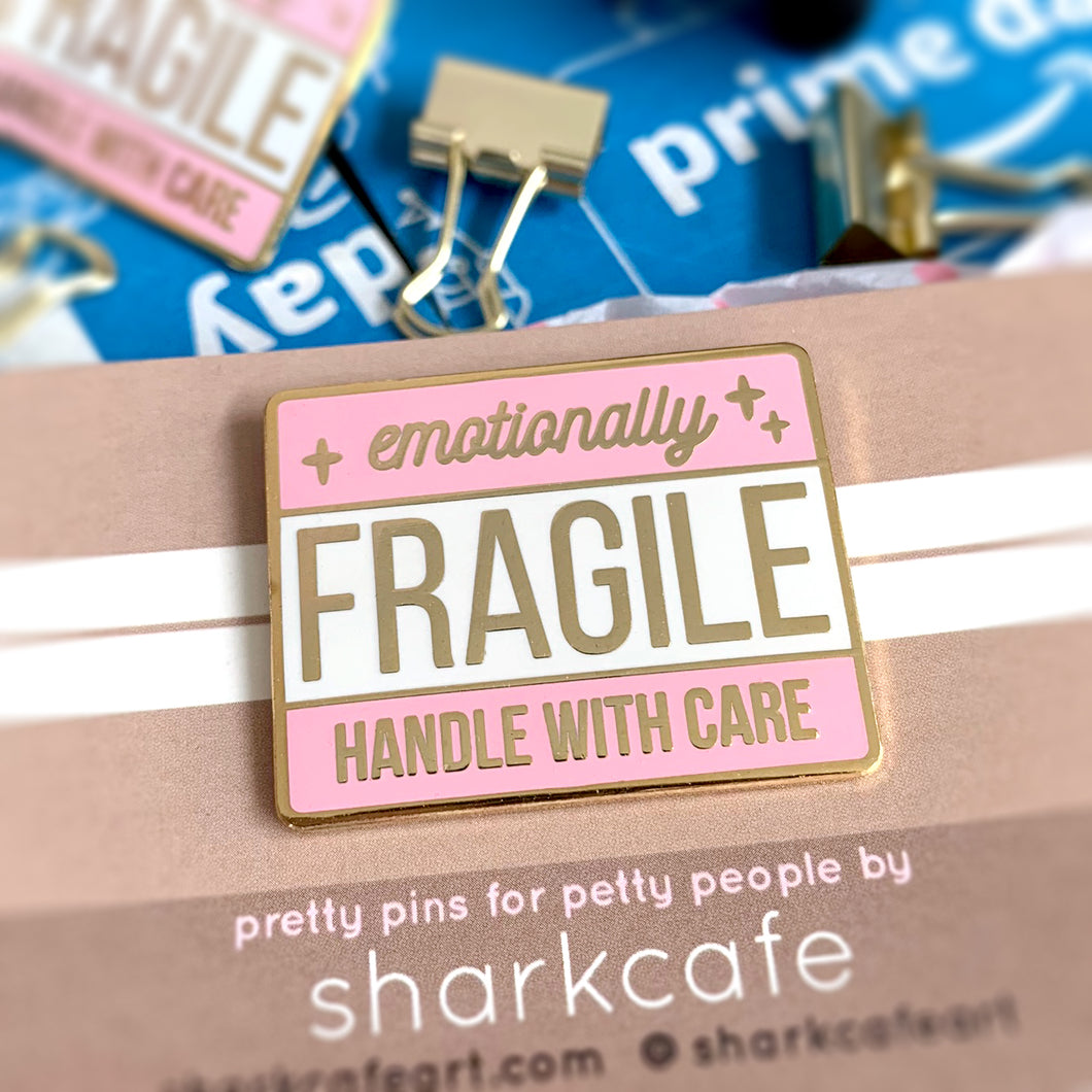 FLAWED Emotionally Fragile Pin