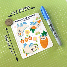 Load image into Gallery viewer, &#39;carrots&#39; Alphabet Stationery Sticker Sheet