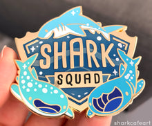 Load image into Gallery viewer, Shark Squad Pin (FLAWED)