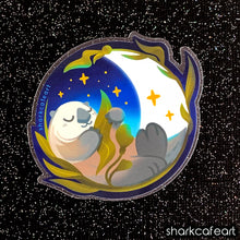 Load image into Gallery viewer, Lunar Otter CLEAR GLOSSY Sticker