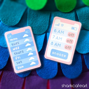 Snooze Phone CLEAR Sticker