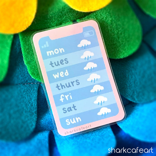 Rainy Weather Forecast CLEAR Sticker