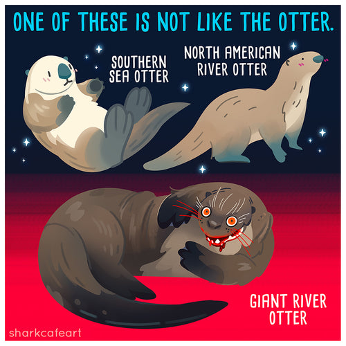 Giant River Otter | Sea Otter Print