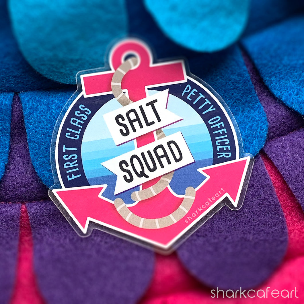 Salt Squad CLEAR GLOSSY VINYL Sticker