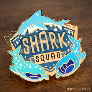 Shark Squad Pin (FLAWED)