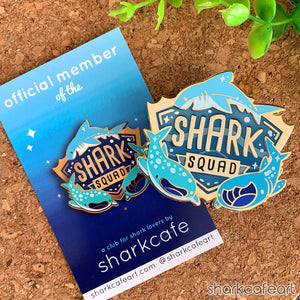 Shark Squad Pin (FLAWED)