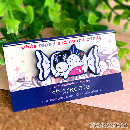 White Sea Bunny Candy | Nudibranch Pin